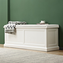 Hamptons Cushioned Storage Bench