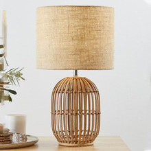 54cm Natural Havana Rattan Table Lamp