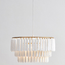 Tasselled 32cm Tall Pendant Light