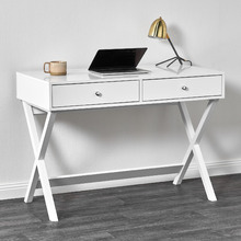 White Twin Lakes 2 Drawer Desk