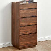 Walnut Rhet 5 Drawer Tallboy