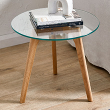 Stad Glass Top Side Table
