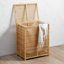 Lattice Bamboo Laundry Hamper