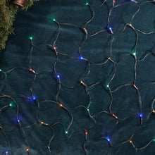 250 Multi-Coloured LED Solar Net Fairy Lights