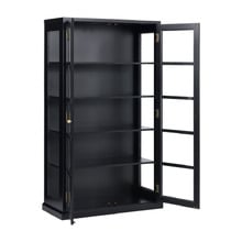 Black Bradford Glass Display Cabinet