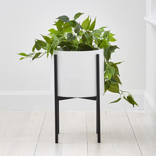 Cina Ceramic & Iron Planter on Stand