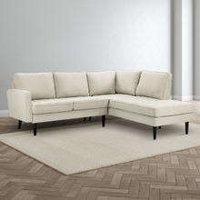 Beige Stockholm 5 Seater Sofa with Chaise