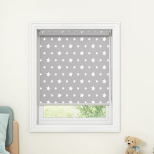 Grey Stars Blockout Roller Blind