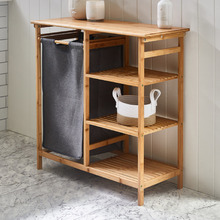 4 Tier Bamboo Laundry Hamper