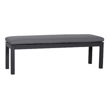 3 Seater Charcoal Kos Aluminium Outdoor Bench