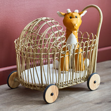 Mieko Poly Rattan Doll Pram