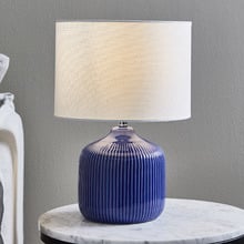 Darcy Ceramic & Linen Bedside Lamp