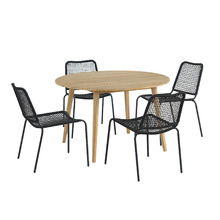 4 Seater Sorrento Outdoor Dining Table & Aegean Chair Set