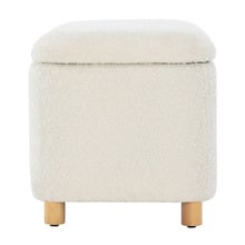 Duncan Boucle Storage Ottoman Bench