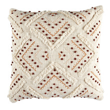 Prairie Embroidered Cotton Cushion