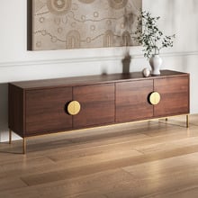 180cm Priya Mango Wood Entertainment Unit
