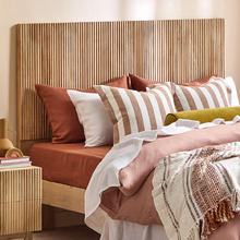 Natural Anika Mango Wood Bedhead