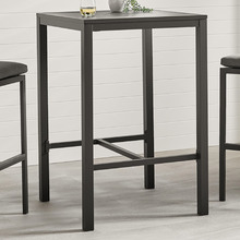 Charcoal Kos Square Aluminium Outdoor Bar Table