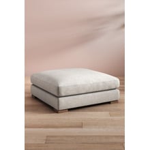 Cream Haven Upholstered Ottoman