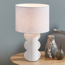 41cm Scalloped Ceramic Table Lamp