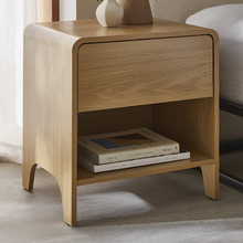 Natural Raphael 1 Drawer Bedside Table