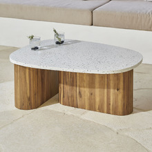 Tobago Pebble Terrazzo Outdoor Coffee Table