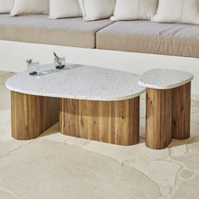 Tobago Terrazzo Outdoor Side & Coffee Table Set