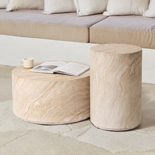 Lennox Travertine Look Outdoor Side & Coffee Table Set