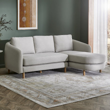 Chloe 3 Seater Upholstered Sofa with Chaise