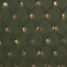 250 Warm White LED Solar Net Fairy Lights