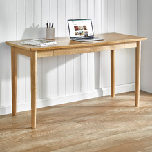 Dion Herringbone 2 Drawer Oak Wood Desk