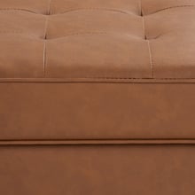 Stockholm Faux Leather Ottoman