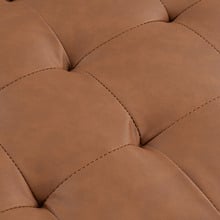 Stockholm Faux Leather Ottoman