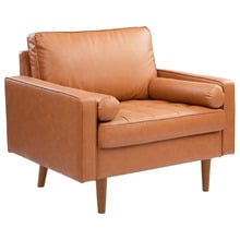 Stockholm Faux Leather Armchair