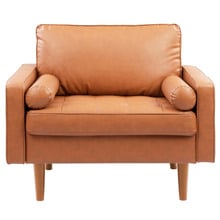 Stockholm Faux Leather Armchair