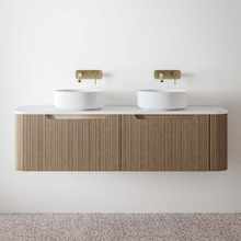 Airlie 1500mm Wall Hung Double Vanity with Quartz Stone Countertop
