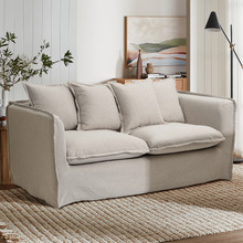 Montauk 2 Seater Upholstered Slipcover Sofa