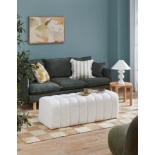 Ora Boucle Large Ottoman Bench