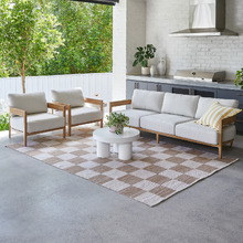 Rocco Hand-Woven Check Indoor/Outdoor Rug