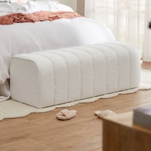 Ora Boucle Large Ottoman Bench