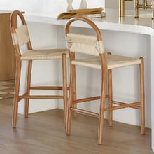 66cm Marcus Beech Wood Bar Stool