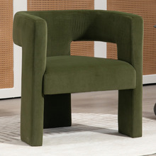 Pomaire 3 Legged Velvet Occasional Chair