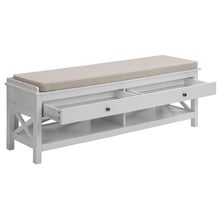 Noosa 2 Drawer Shoe Storage Ottoman Bench