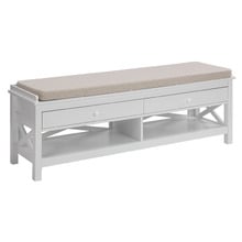 Noosa 2 Drawer Shoe Storage Ottoman Bench