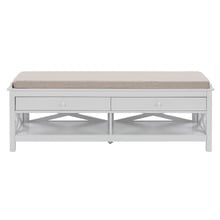 Noosa 2 Drawer Shoe Storage Ottoman Bench
