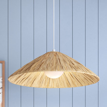 Tyler Rattan & Raffia Pendant Light