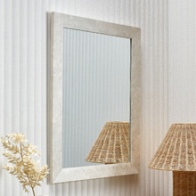 Travertine-Look Wall Mirror