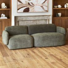 3 Seater Forest Green Moab Right Chaise Sofa Set
