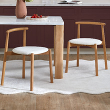 Selma Premium Solid Beech Wood Dining Chairs (Set of 2)