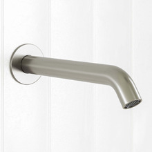 Clovelly Brushed Nickel Curved Bath/Basin Wall Spout